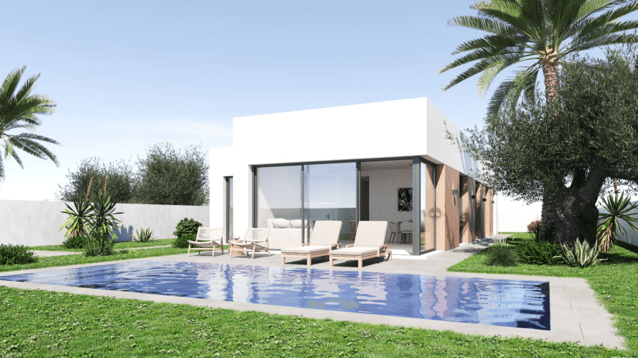 Chalet de 3 habitaciones con piscina en Els Poblets.