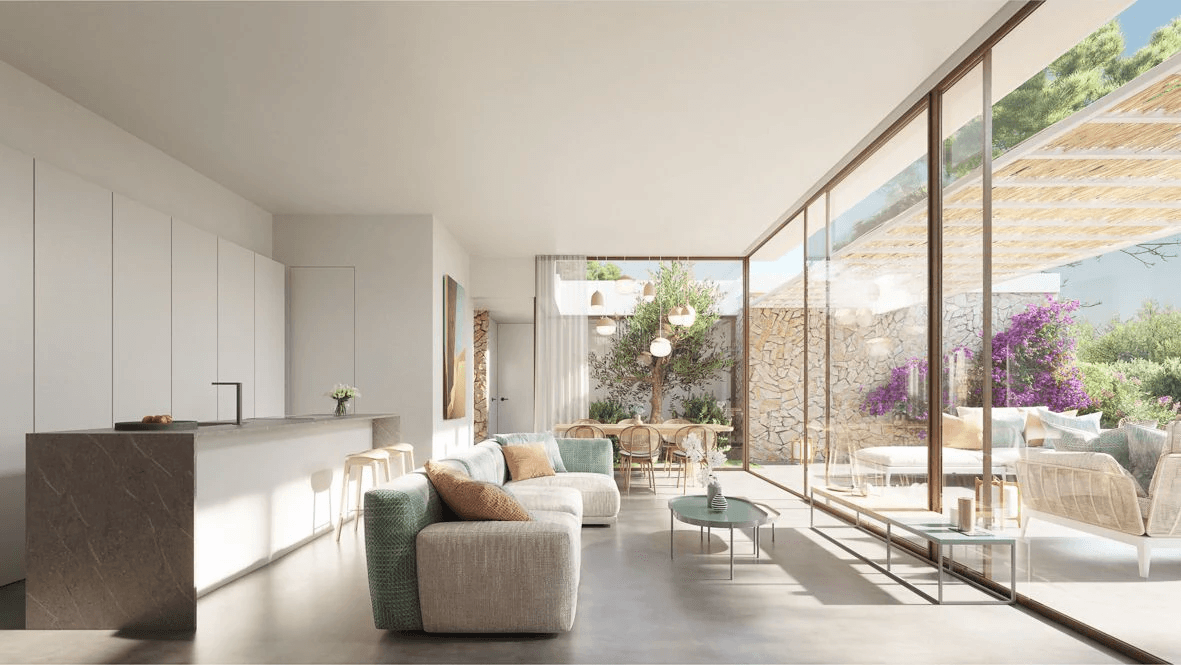 Villa en proyecto de estilo moderno y mediterráneo en Dénia.