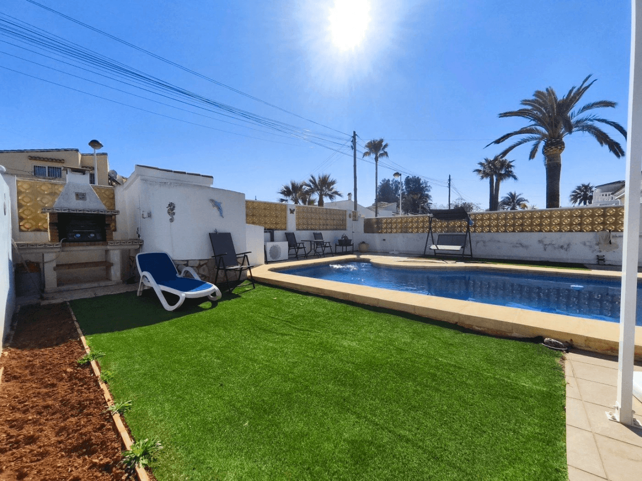 Villa con 4 dormitorios, piscina, apartamento de invitados, Els Poblets